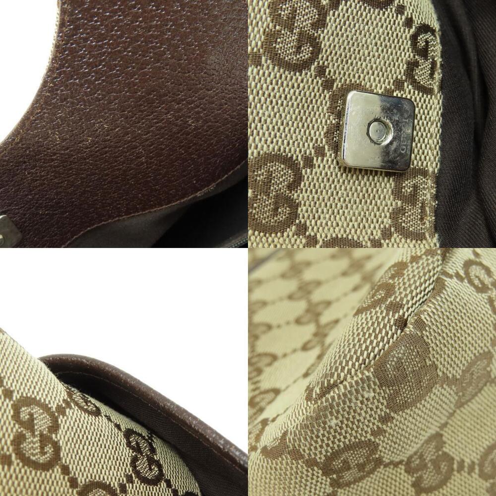 Gucci GG Canvas Hobo Bag leather trim - Picture 9 of 11